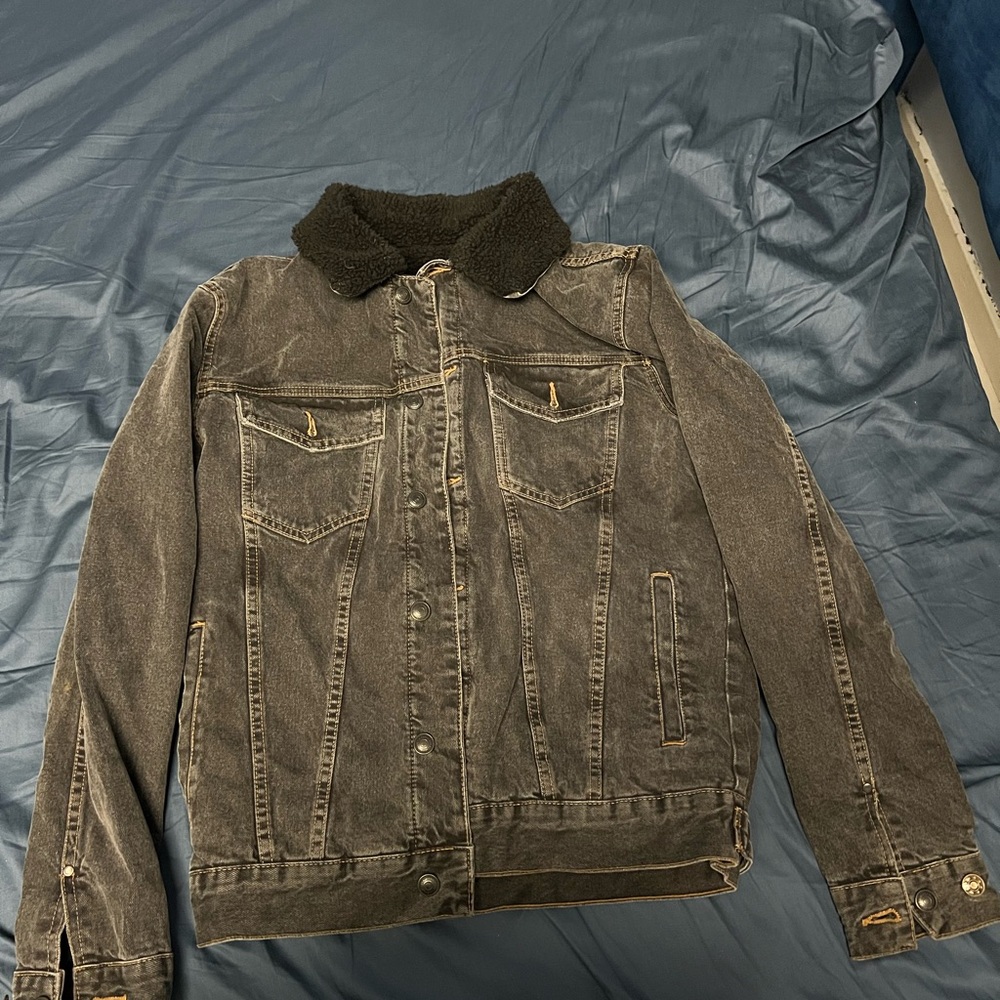 Zara Black Lightweight Shirt Jacket Casual Versatile